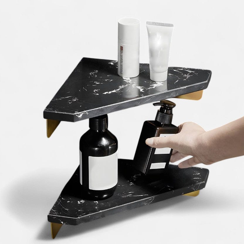 Etagere murale marbre noir