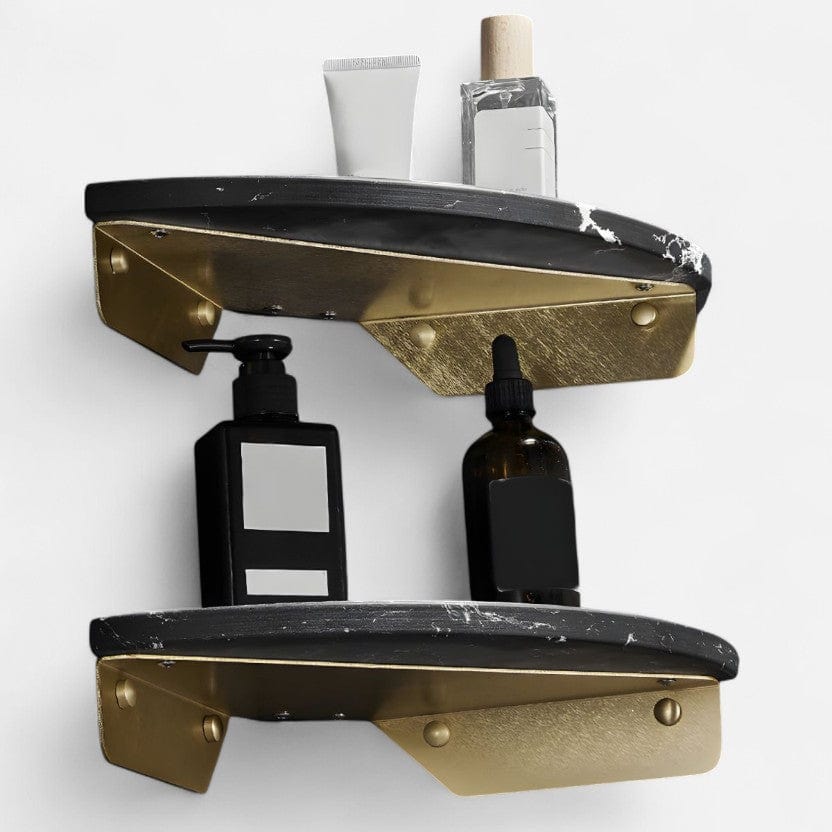 Etagere murale marbre noir