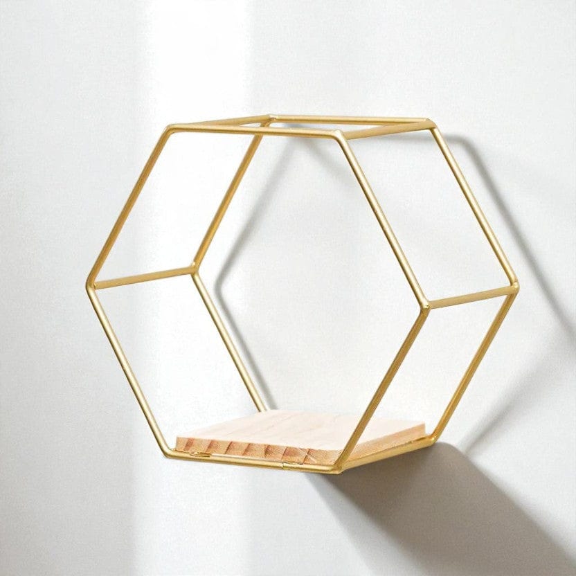 Etagere murale metal dore  Petite