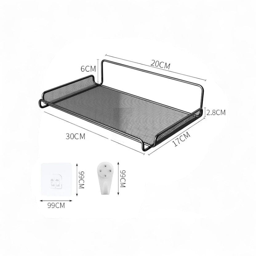 etagere murale metal noir  Noir