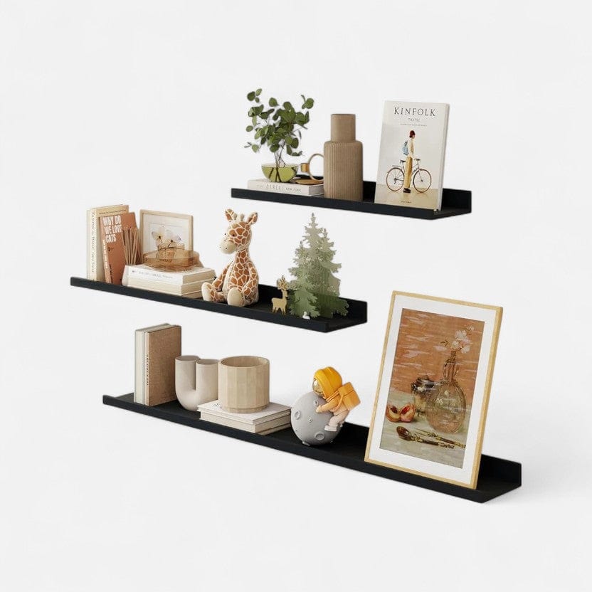 etagere murale noir design