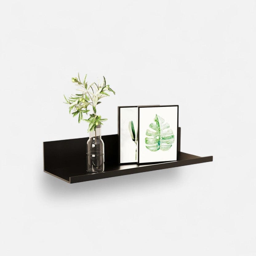 etagere murale noir design 40 × 12 × 4cm