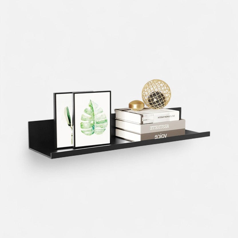 etagere murale noir design 50 × 12 × 4cm