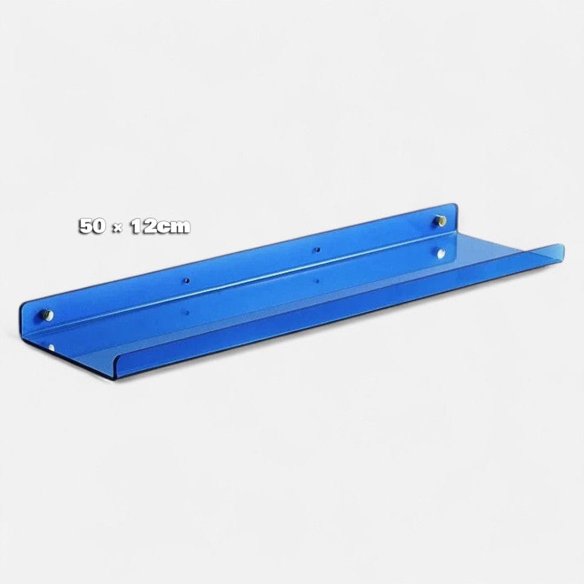 etagere murale plastique salle de bain  50 × 12cm / Installation par autocollant