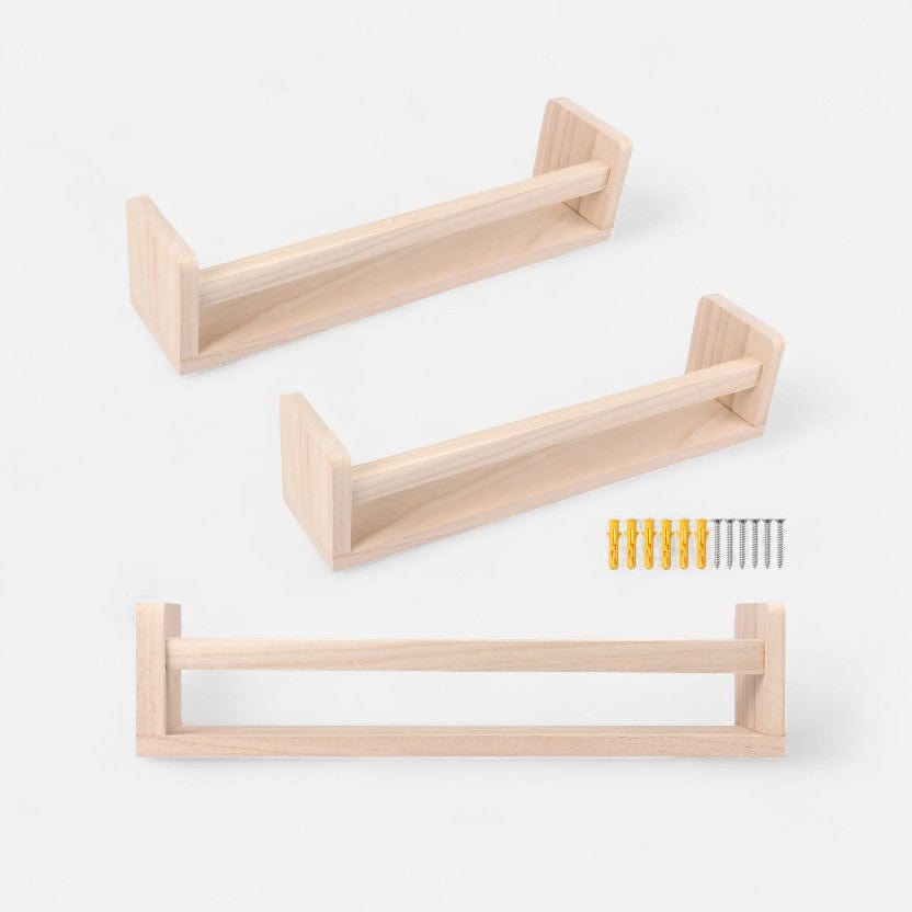 etagere murale présentoir Bois