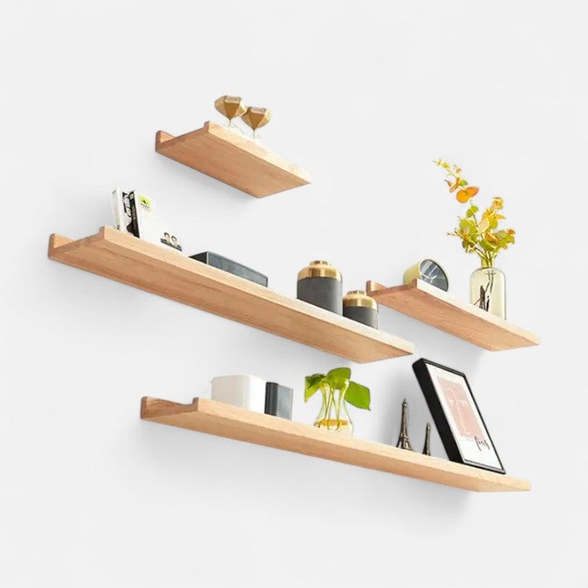 Etagere murale rangement bois 60 x 14cm