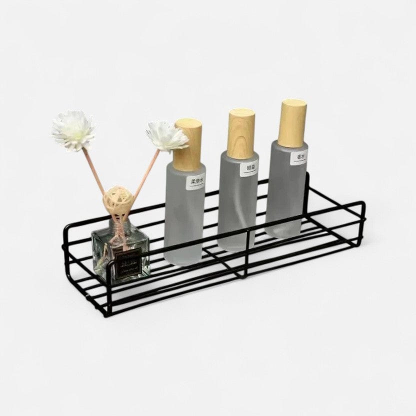 etagere murale rangement salle de bain Noire