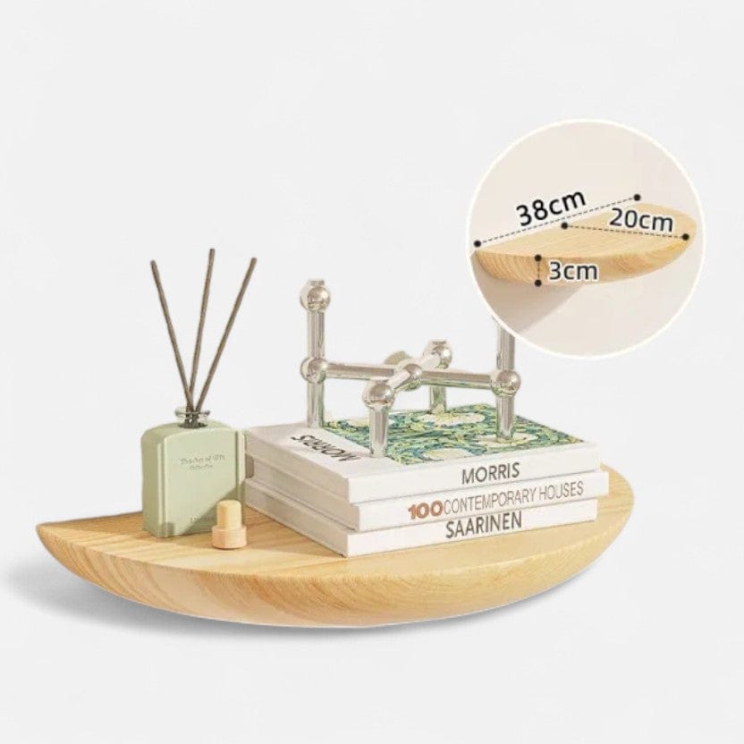 Etagere murale ronde bois