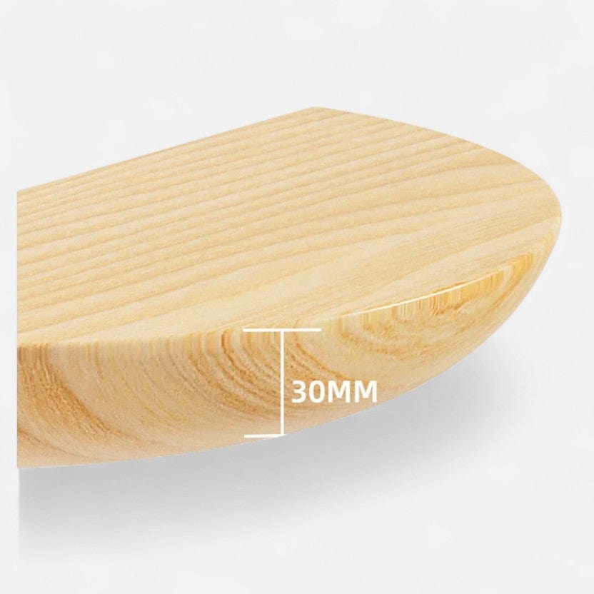 Etagere murale ronde bois