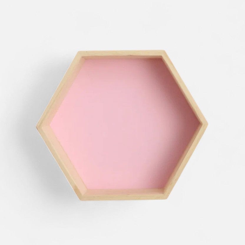 Etagère murale rose Grande