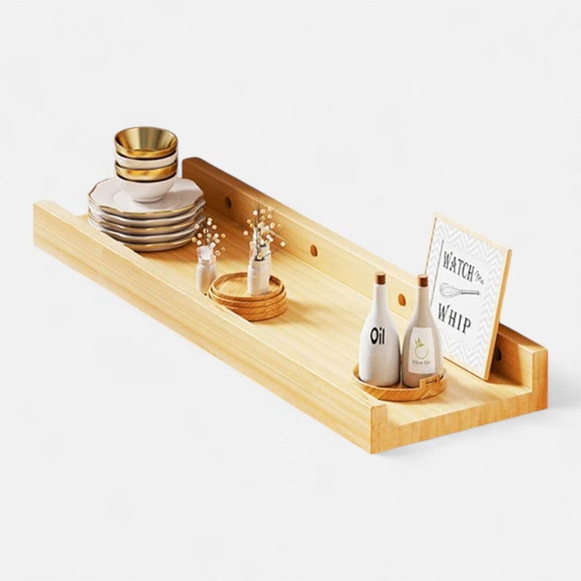 etagere murale salon bois Bois