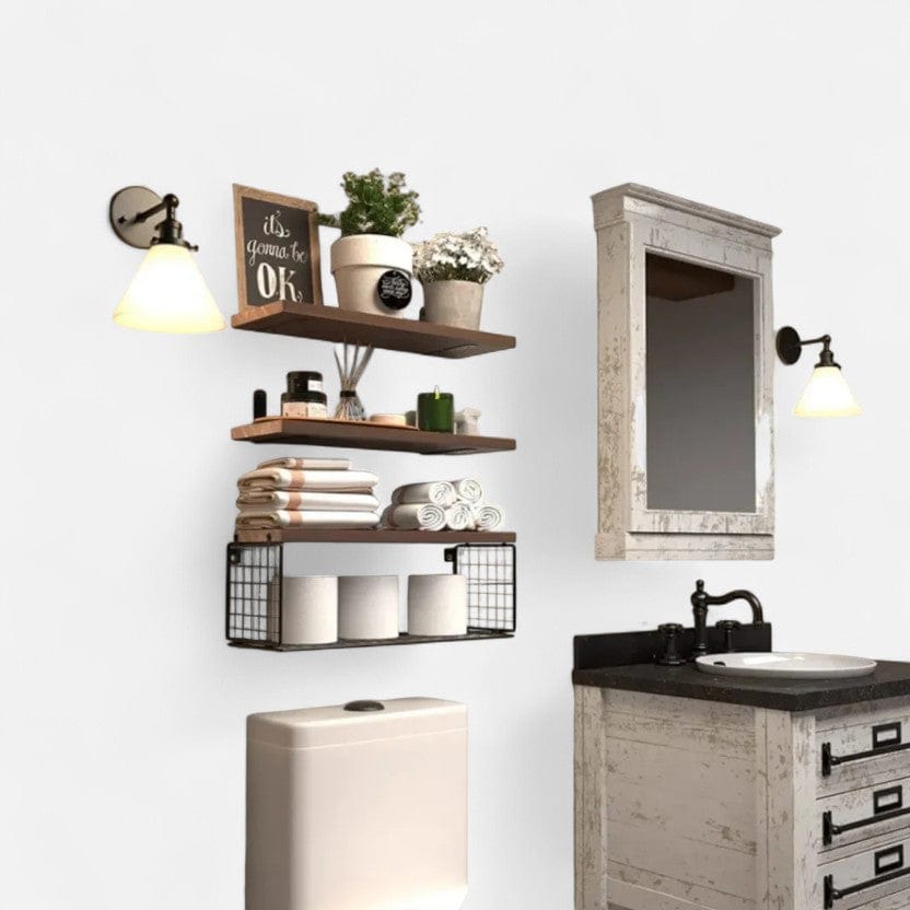 etagere murale support metal 