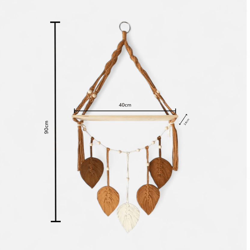 Etagere murale suspendu corde