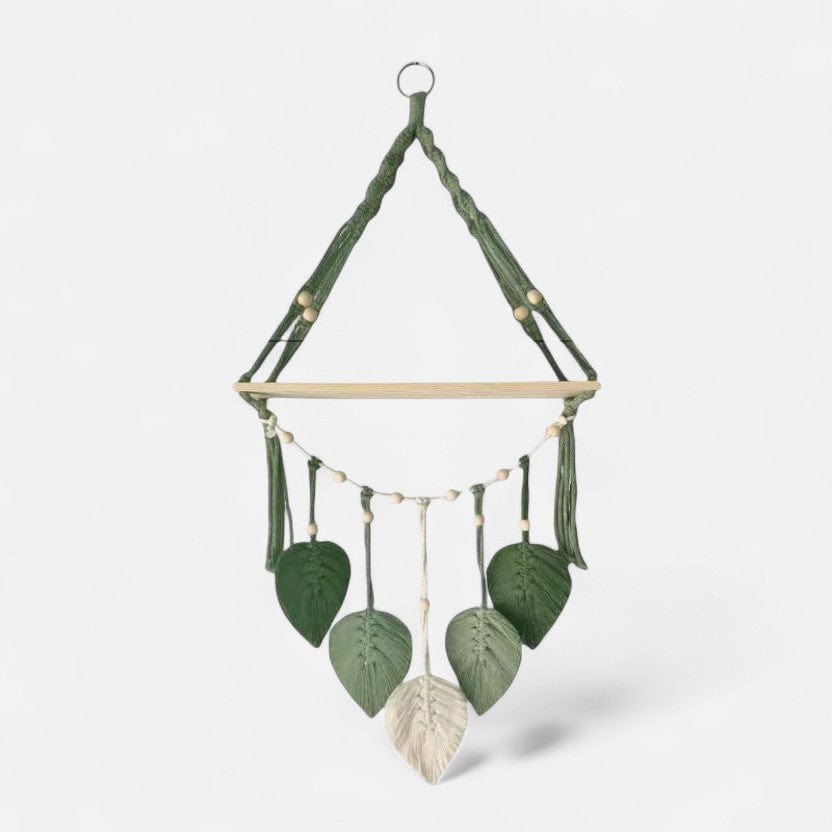 Etagere murale suspendu corde Kaki