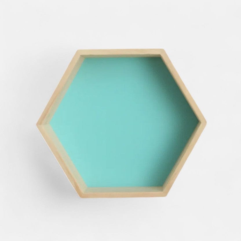 Etagere murale turquoise Grande