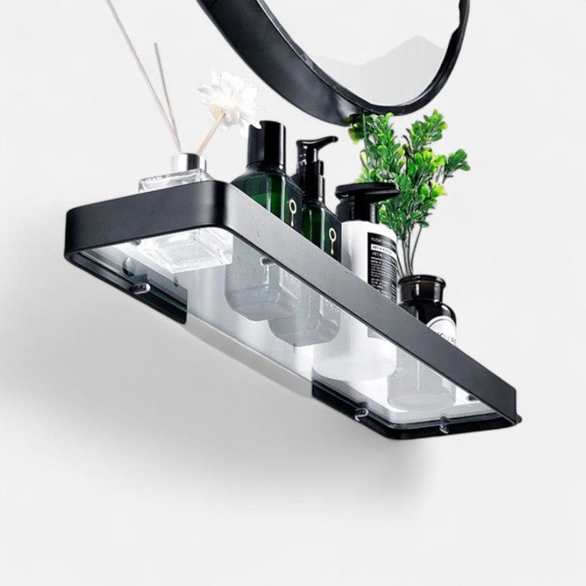 Etagere murale verre metal