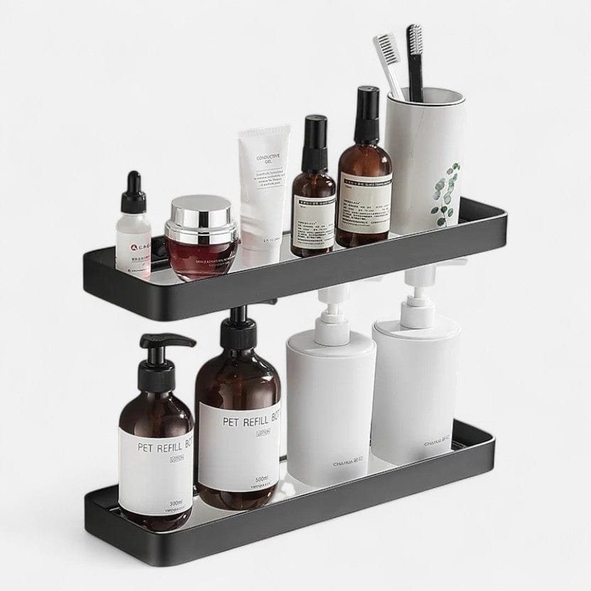 Etagere murale verre metal