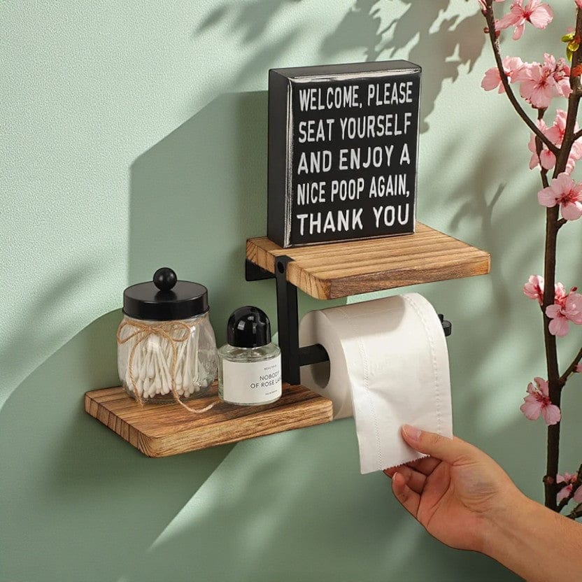 Petite étagère murale décorative  Bois Épure